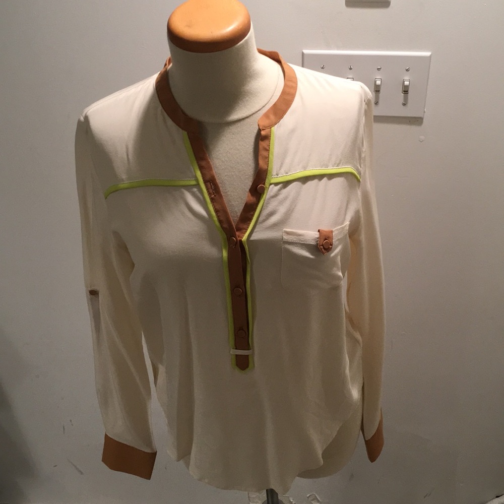 Greylin Cream Button Down